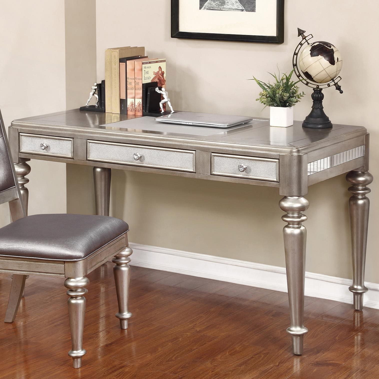 Coaster Writing Desk with Leatherette Drawer Fronts Value City